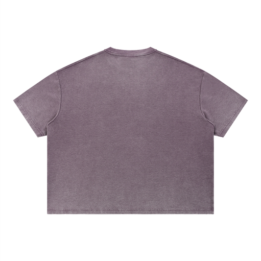 Unisex Vintage Wash Sunfade Boxy Waffle T-Shirt
