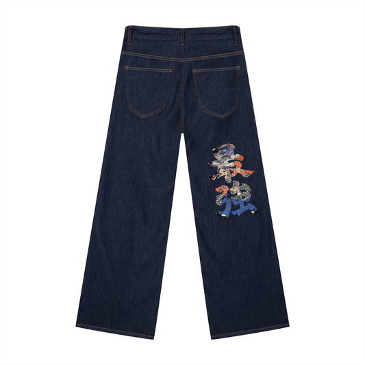 Men's Loose Fit Wide Leg Jeans