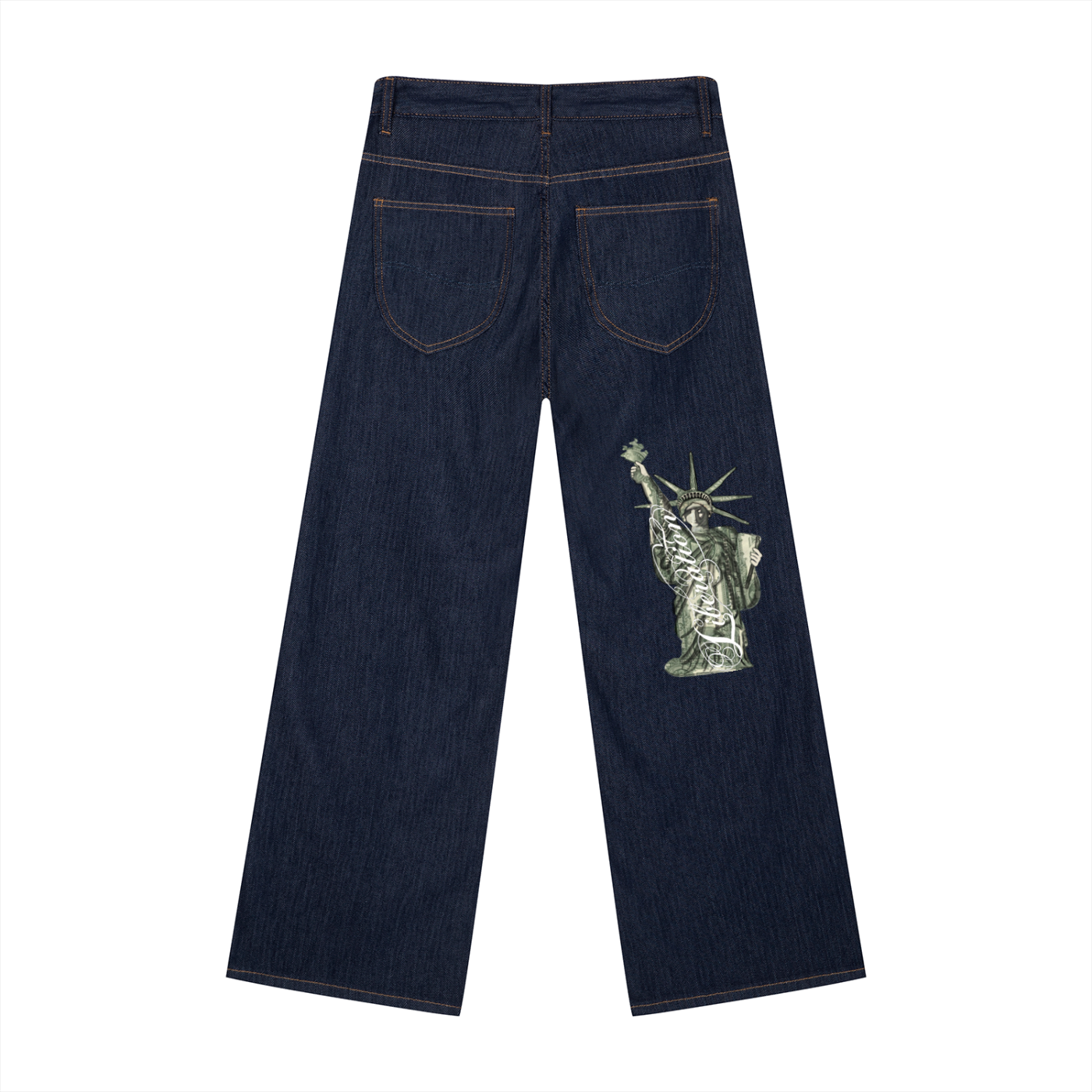 Men's Loose Fit Wide Leg Jeans