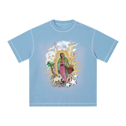 Unisex Sunfade Waffle Boxy T-Shirt