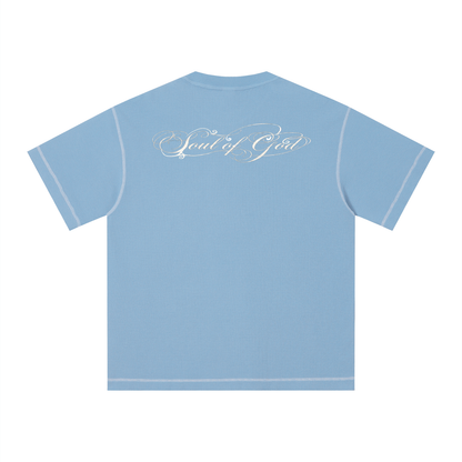 Unisex Sunfade Waffle Boxy T-Shirt