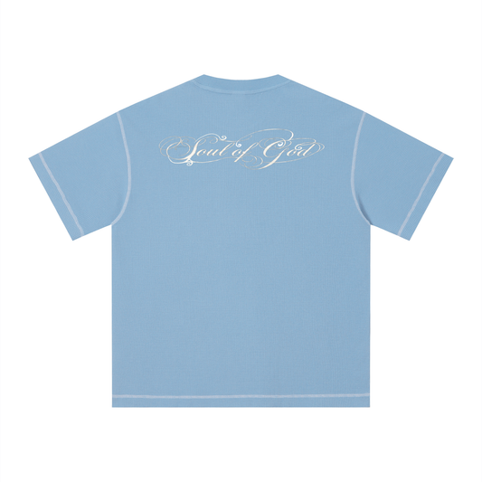 Unisex Sunfade Waffle Boxy T-Shirt