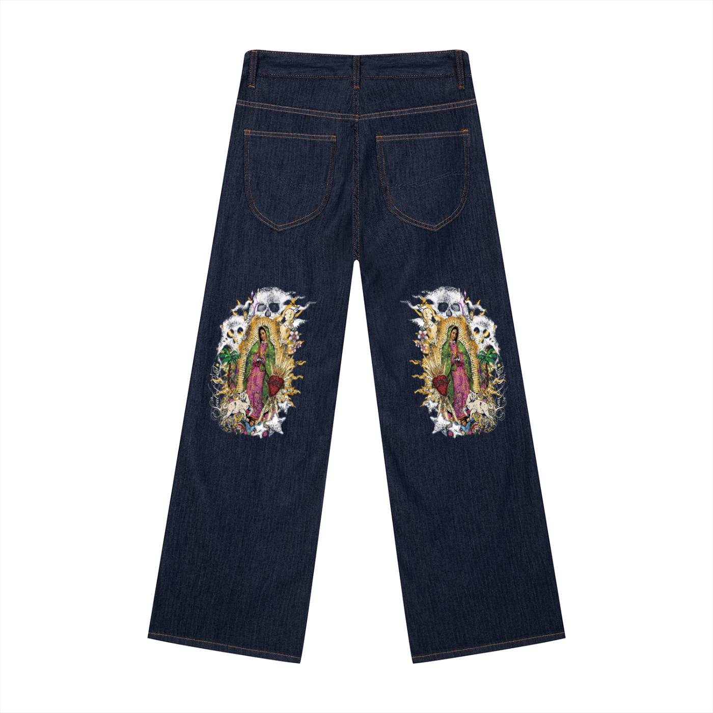 Men's Loose Fit Wide Leg Jeans