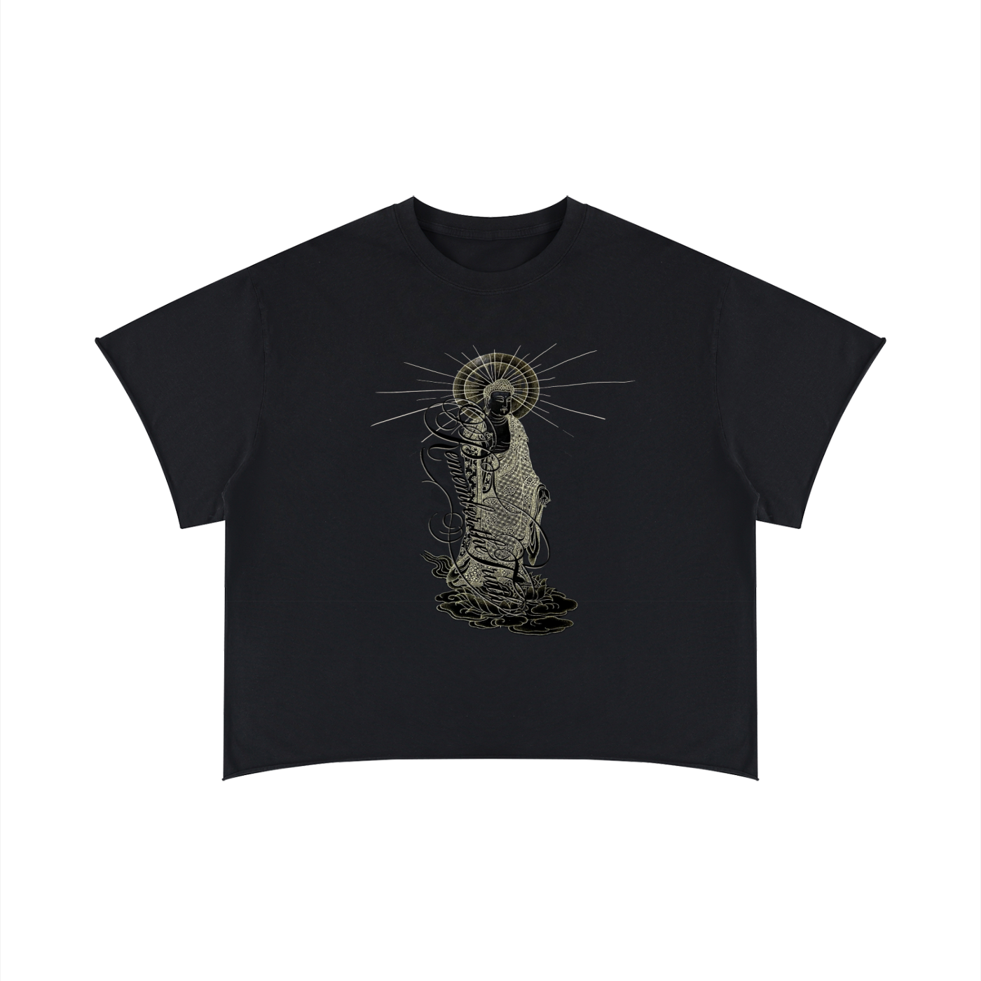 Unisex Boxy Raw Edge T-Shirt